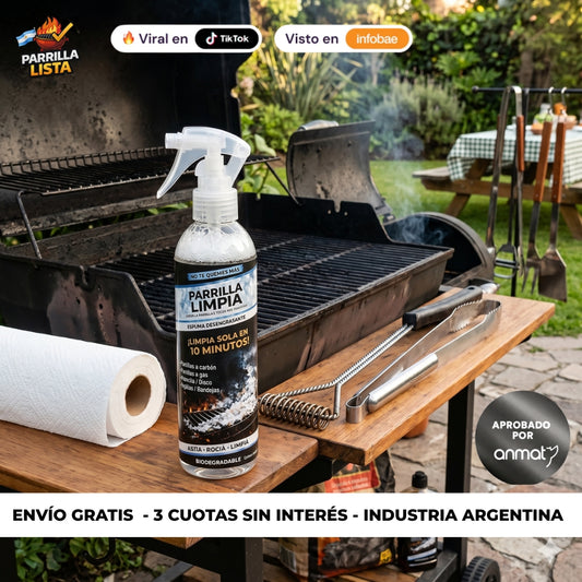 Parrilla Limpia® – No Te Quemes Más (Limpia Sola en 10 Minutos)