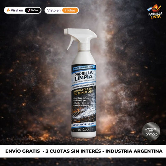 Parrilla Limpia® – No Te Quemes Más (Limpia Sola en 10 Minutos)
